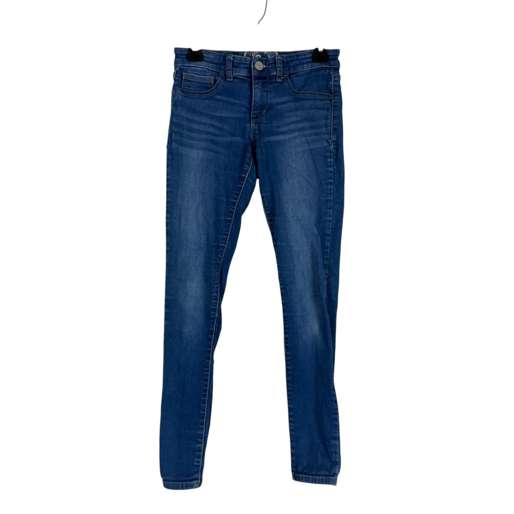 SO Jegging Jeans Juniors 7 Blue Medium Wash Low Rise Slim Stretch Denim